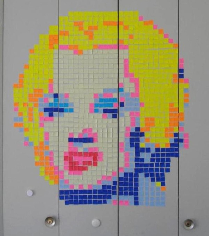 woonhome-post-it-art-kantoor-marilyn-monroe