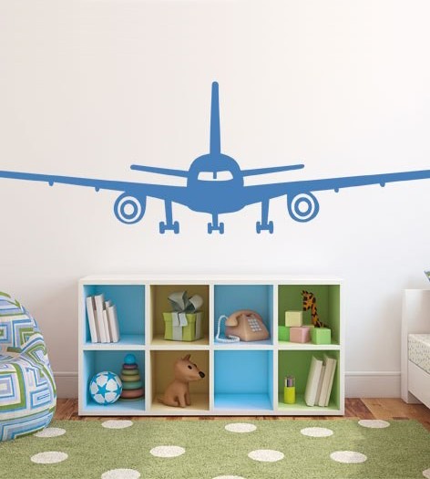 woonhome-muursticker-vliegtuig-kinderkamer-jongenskamer-blauw-groen