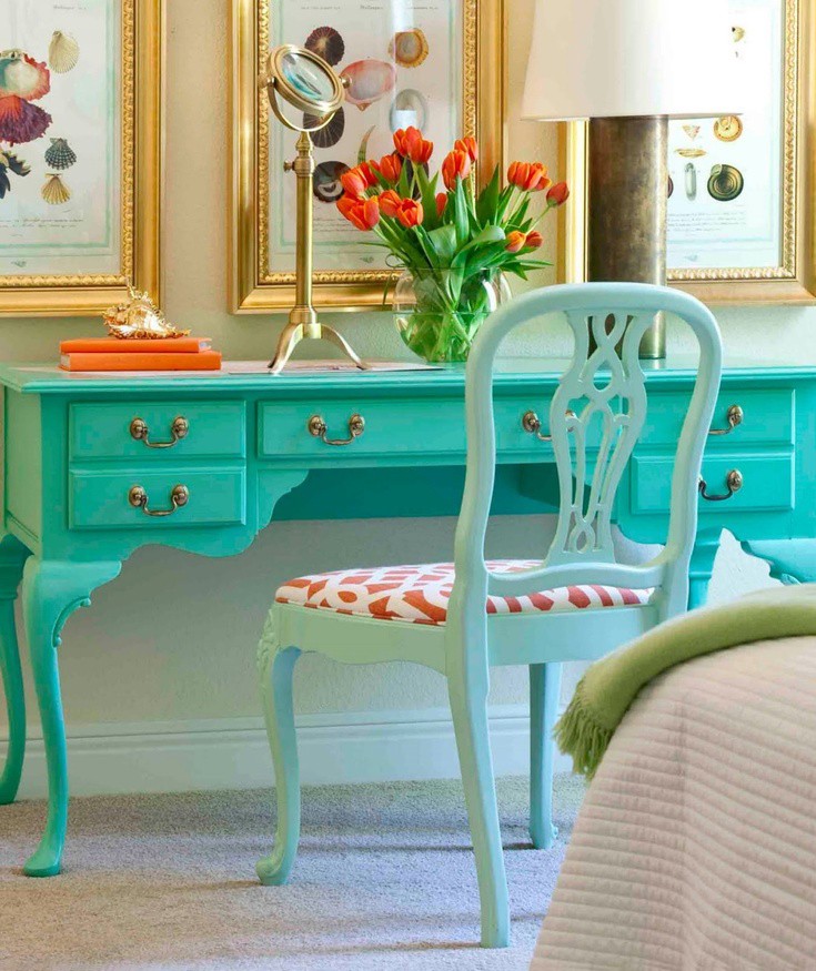 woonhome-inspiratie-werkkamer-groen-blauw-cyaan-mintgroen-studeerkamer