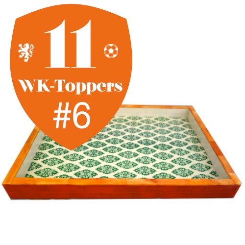 woonhome-Tray-dienblad-oranje-groen-Ikat