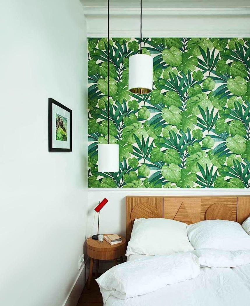 woonhome-botanical-home-slaapkamer-behang-modern-print-groen