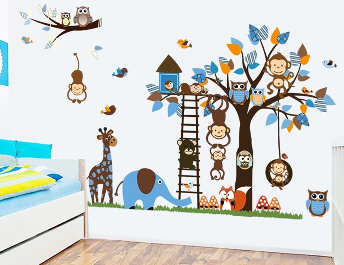 woonhome-muursticker-kinderkamer-blauw-dieren-jungle-muurstickers