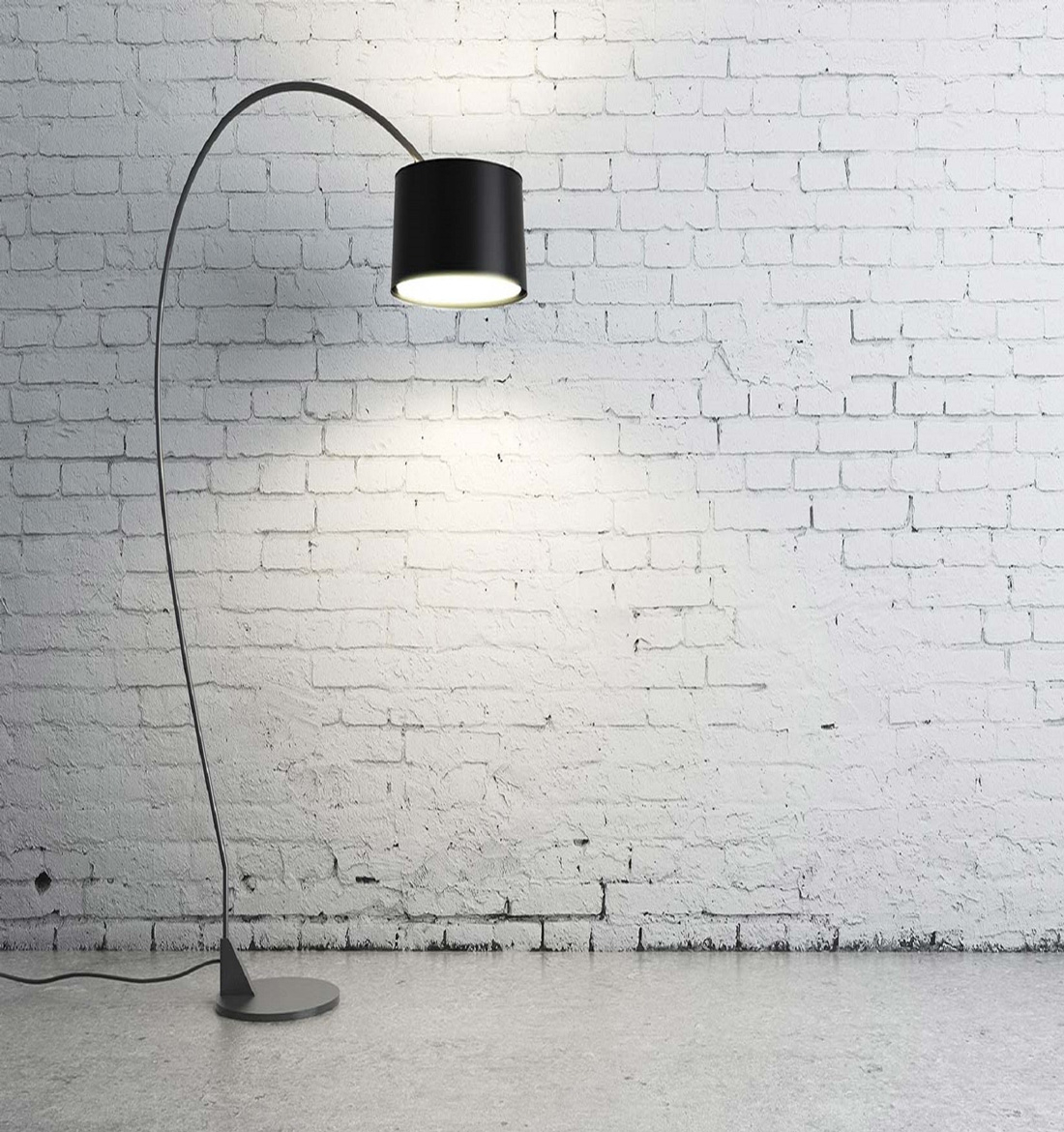 Staande designlamp met sfeervol ledverlichting.