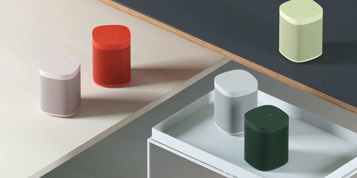 In samenwerking met het bekende Deense meubel- en woonaccessoiremerk HAY ontwikkelde Sonos een limited edition collectie van de Sonos One in stijlvolle kleuren. 