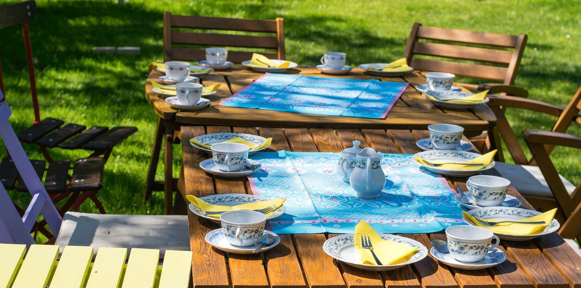 Haal zelf de vakantie naar je achtertuin en eet met zijn alle aan de tafel buiten!