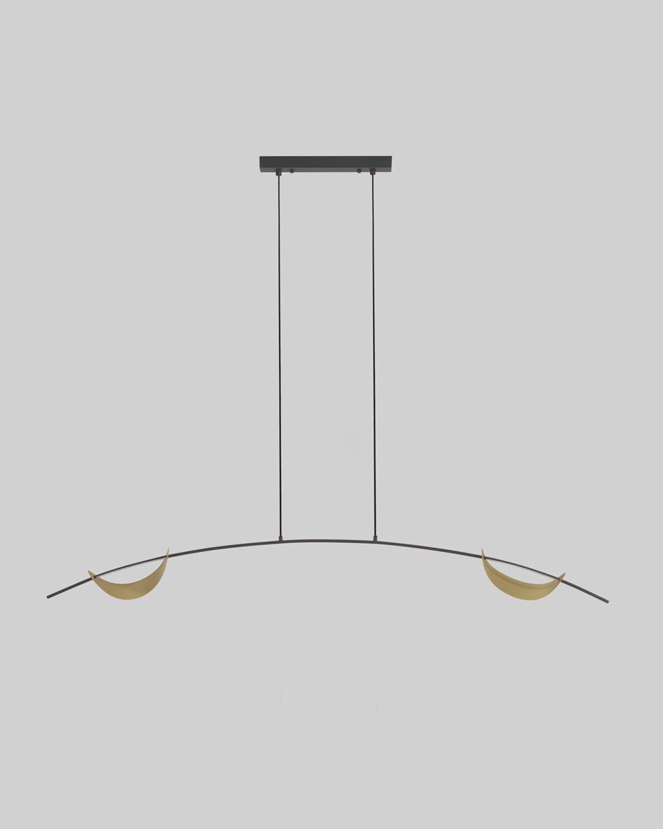Zo’n hanglamp heb je nog nooit gezien! De opvallende kroonluchter Anatolia heeft een modern design en is gemaakt van metaal met een zwartgelakte afwerking. 