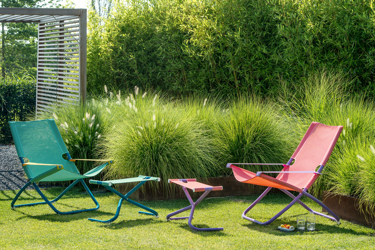 Deze loungestoel geeft een beetje het strandeffect aan je tuin. Klap ‘m open, om heerlijk te genieten van het zonnetje in je gezicht. 
