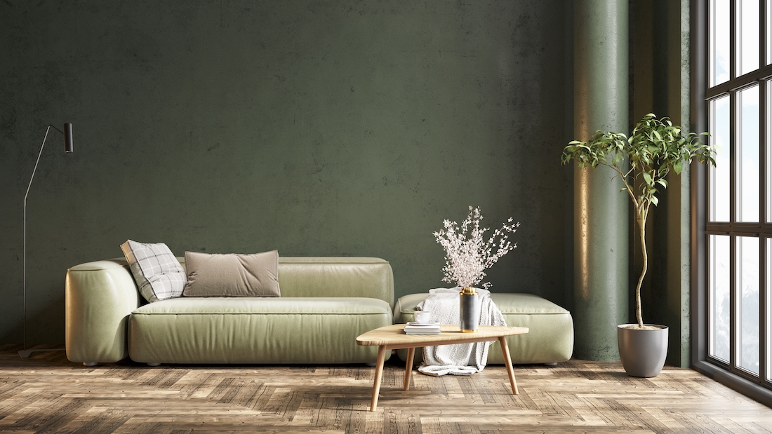 woonhome-interieur-inspiratie-ton-su-ton-groen-groene-wand-groene-bank-1