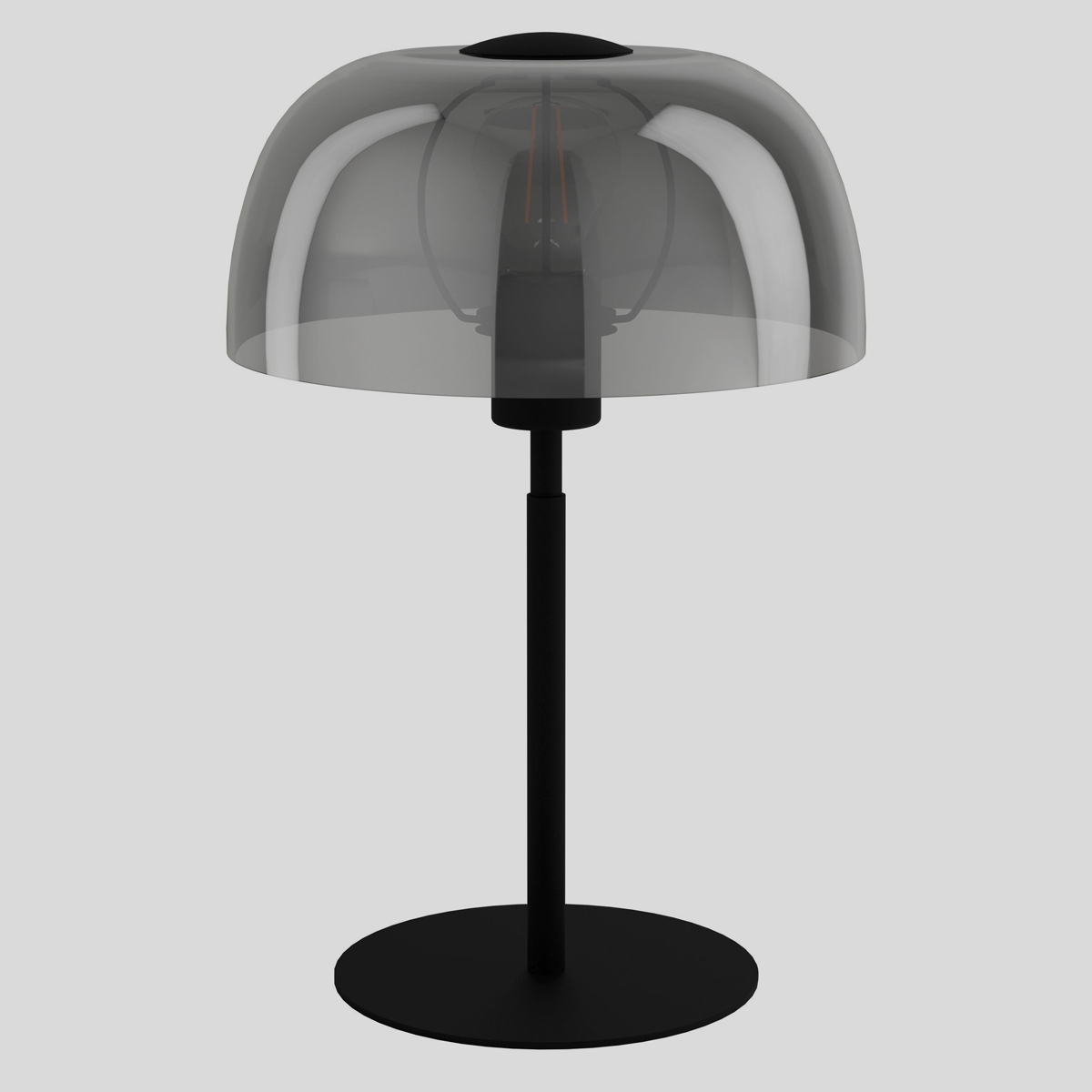 Deze EGLO Solo 2 lamp is gemaakt van gestoomd glas en hoogwaardig staal. Dit geeft de lamp een chic effect. 