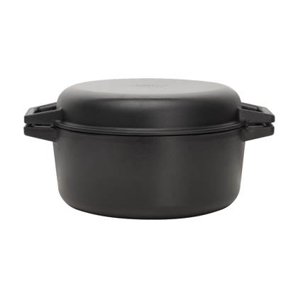 Mount Bank Eigenlijk Lang Woonhome - Kustaa gietijzeren casserole pan 29cm ovaal &#8220;Black  Satin&#8221;